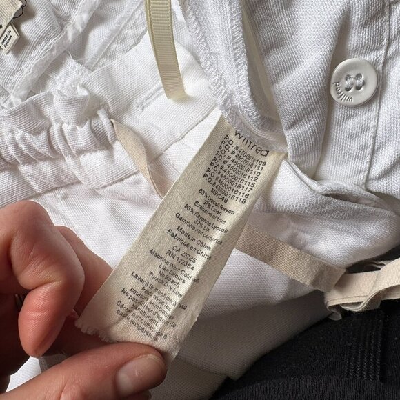 Aritzia Wilfred Marais Linen Lyocell Blend Pant White Size 4 - Picture 6 of 6